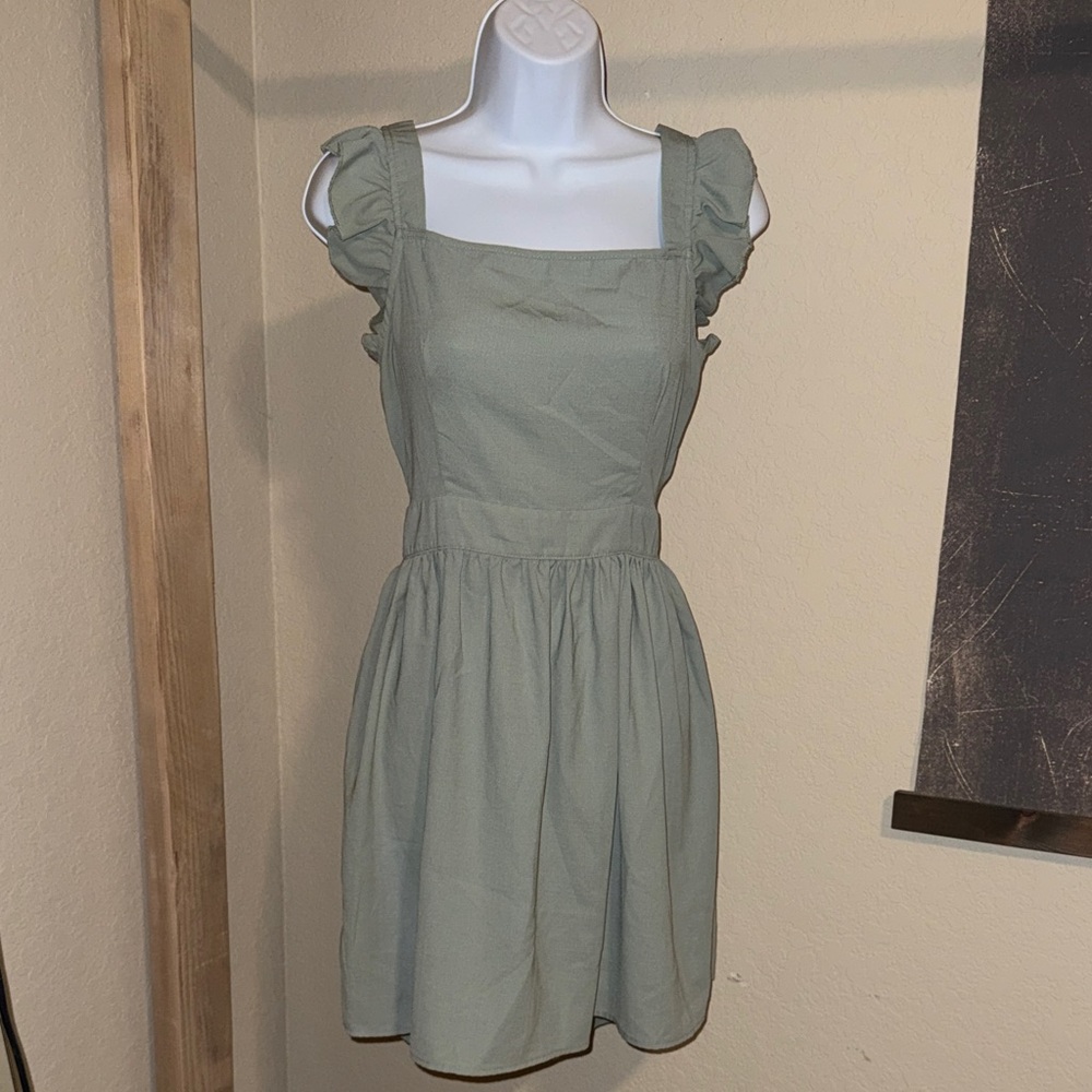 Cute lightweight mint Green Sleeveless Dress